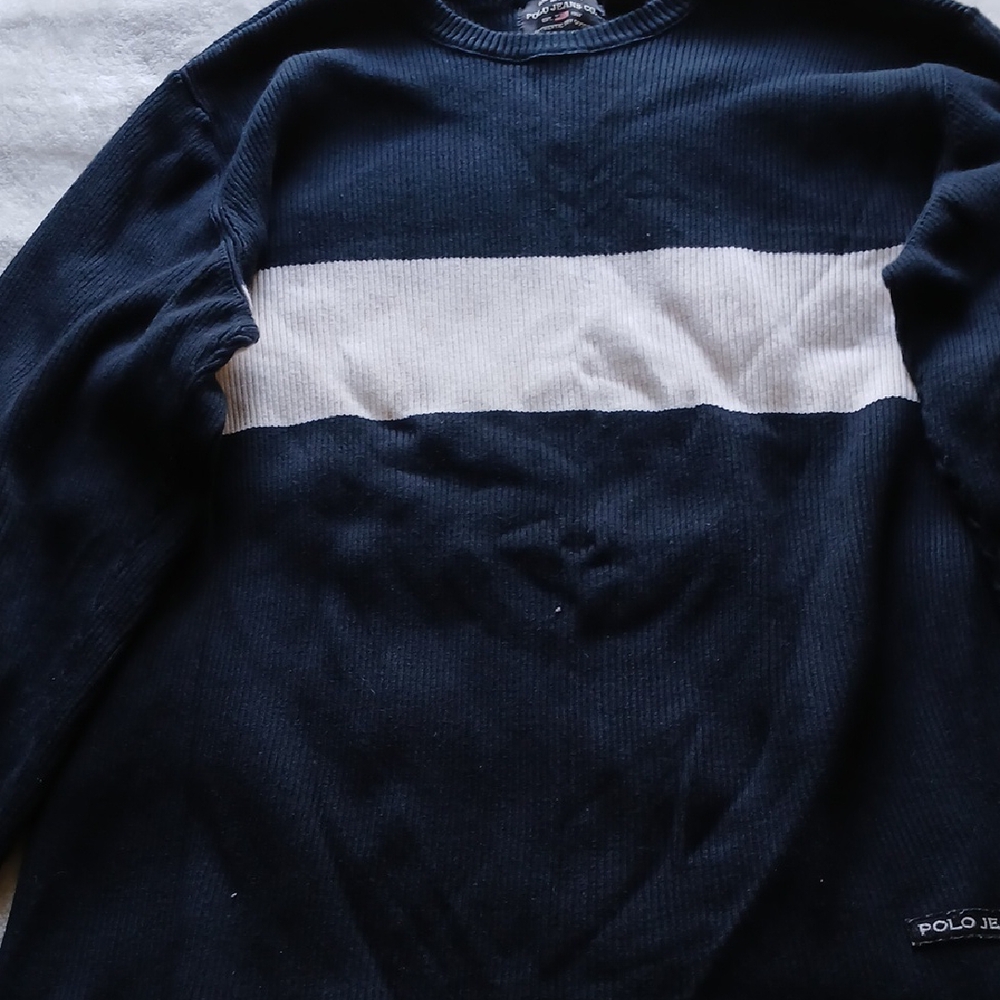Apollo Jeans Navy and White Men's Sweater